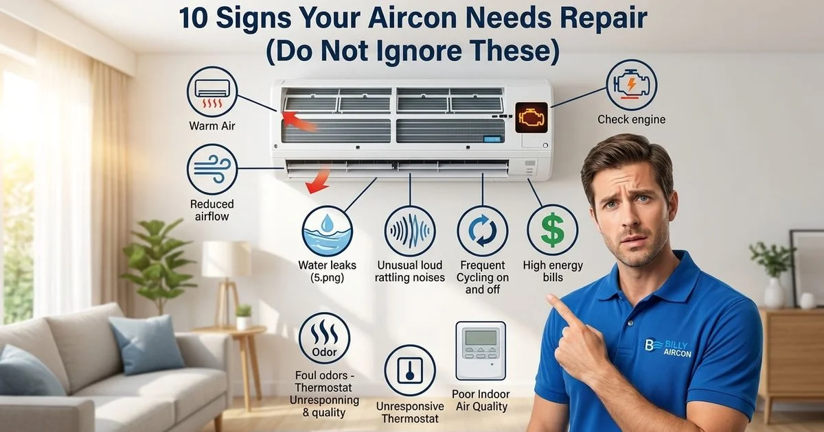 10 Signs Your Aircon Needs Repair in Yishun (Do Not Ignore These)