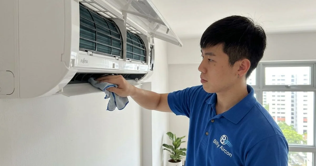 Fujitsu General Aircon Servicing in Yishun