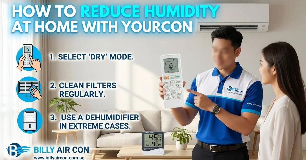 How to Reduce Humidity at Home with Your Aircon in Yishun