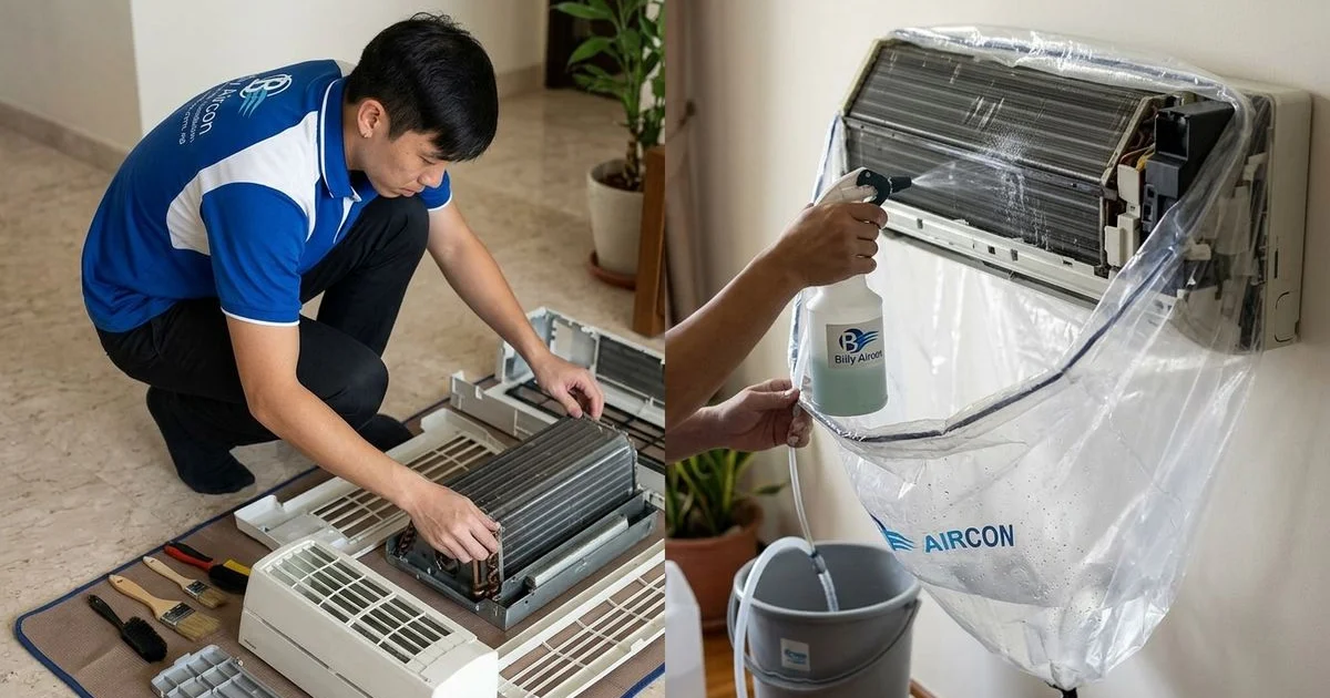 Aircon Chemical Wash in Yishun — Billy Aircon Yishun