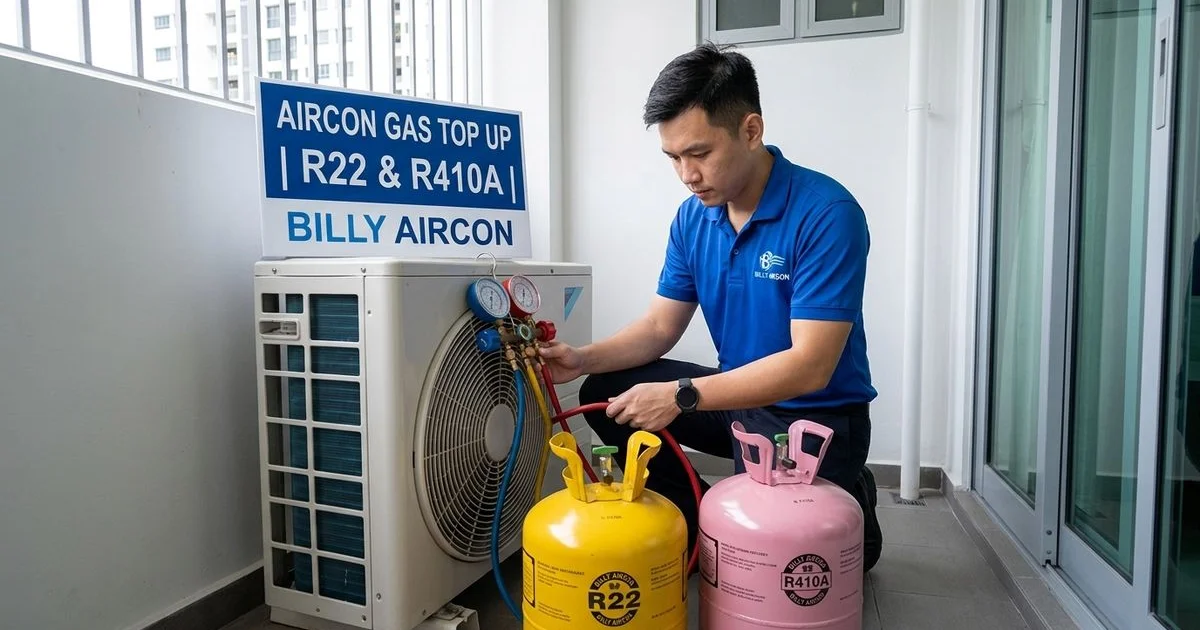 Aircon Gas Top Up in Yishun — Billy Aircon Yishun
